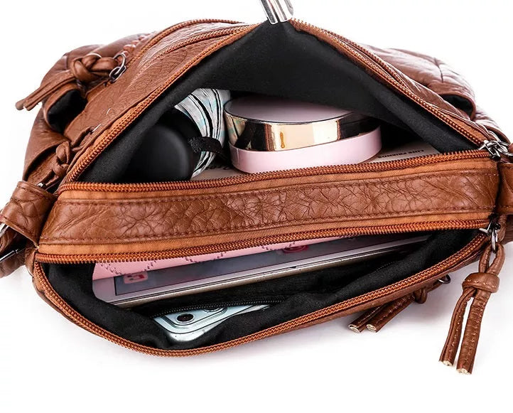 Lea™ Elegant Soft Leather Handbag - Eliza-Warszawa