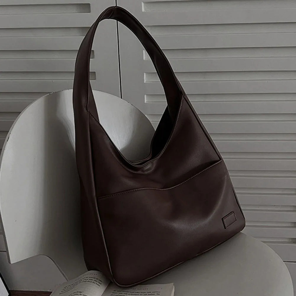 Liv™ - Casual Leather Hobo Bag - Eliza-Warszawa