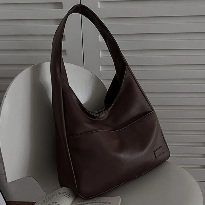 Liv™ - Casual Leather Hobo Bag - Eliza-Warszawa