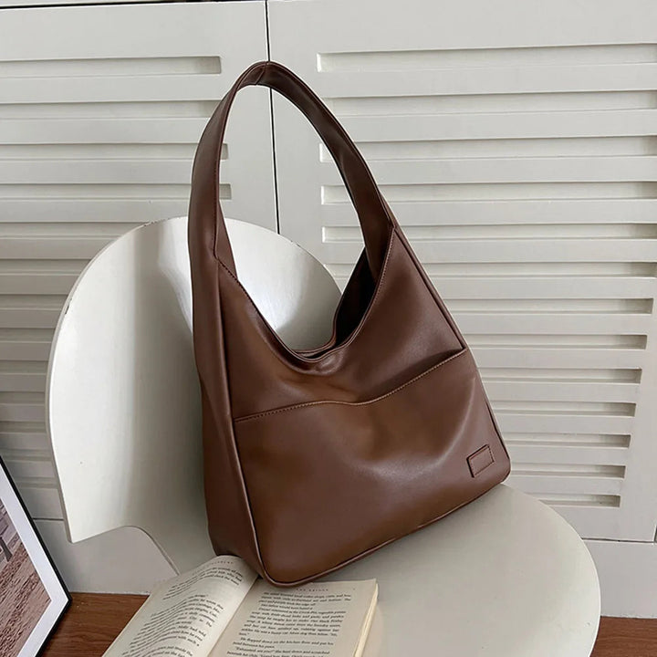 Liv™ - Casual Leather Hobo Bag - Eliza-Warszawa