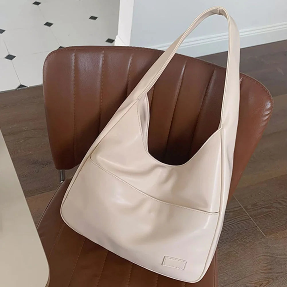 Liv™ - Casual Leather Hobo Bag - Eliza-Warszawa