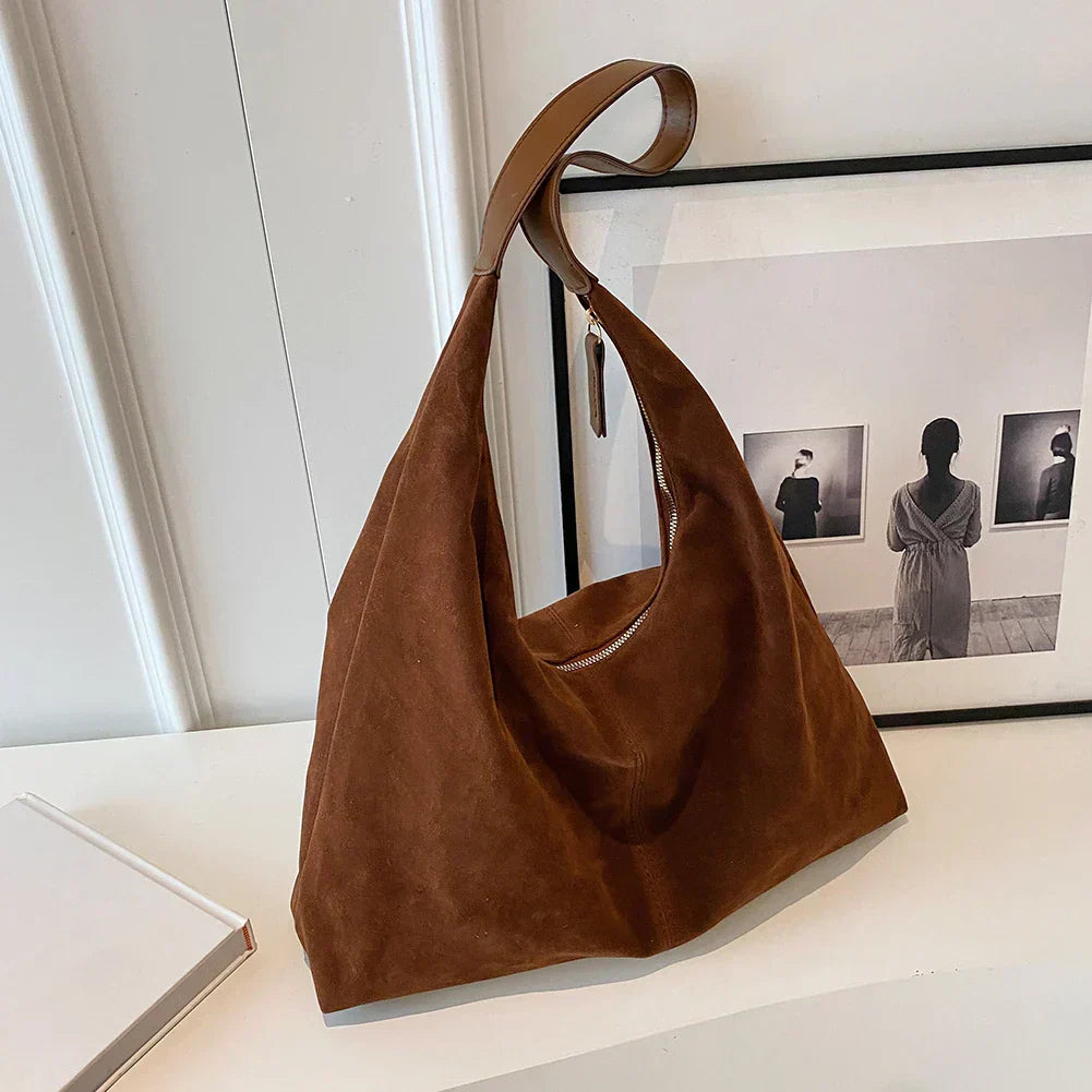 Liv™ - Casual Leather Hobo Bag - Eliza-Warszawa