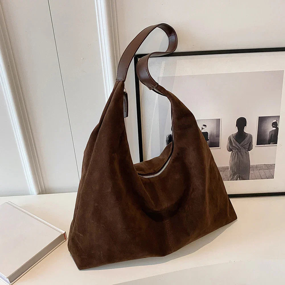 Liv™ - Casual Leather Hobo Bag - Eliza-Warszawa