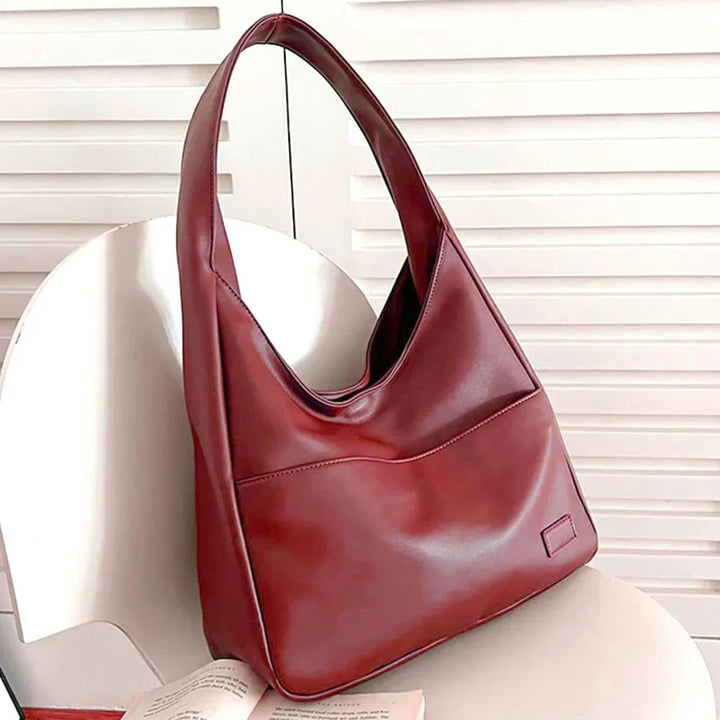 Liv™ - Casual Leather Hobo Bag - Eliza-Warszawa