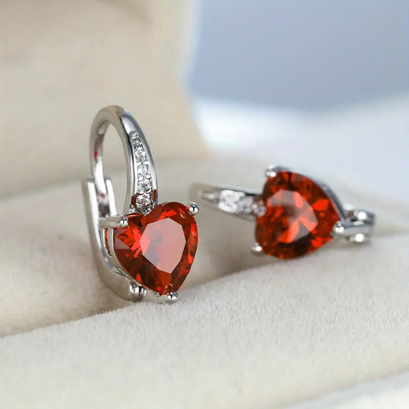 Lunara Emberelle Earrings | White Gold - Eliza-Warszawa