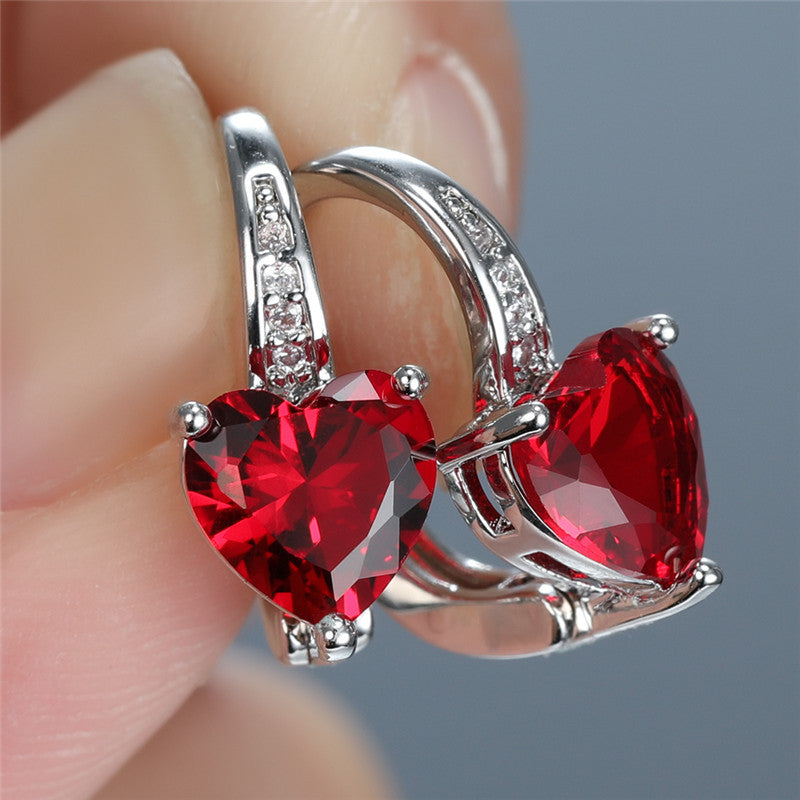 Lunara Emberelle Earrings | White Gold - Eliza-Warszawa
