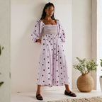 MOIRA™ - Comfy Floral Lantern Sleeve Square Neck Maxi Dress - Eliza-Warszawa
