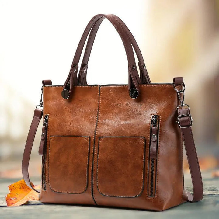 Maelis™ - Stylish Leather Shoulder Bag - Eliza-Warszawa
