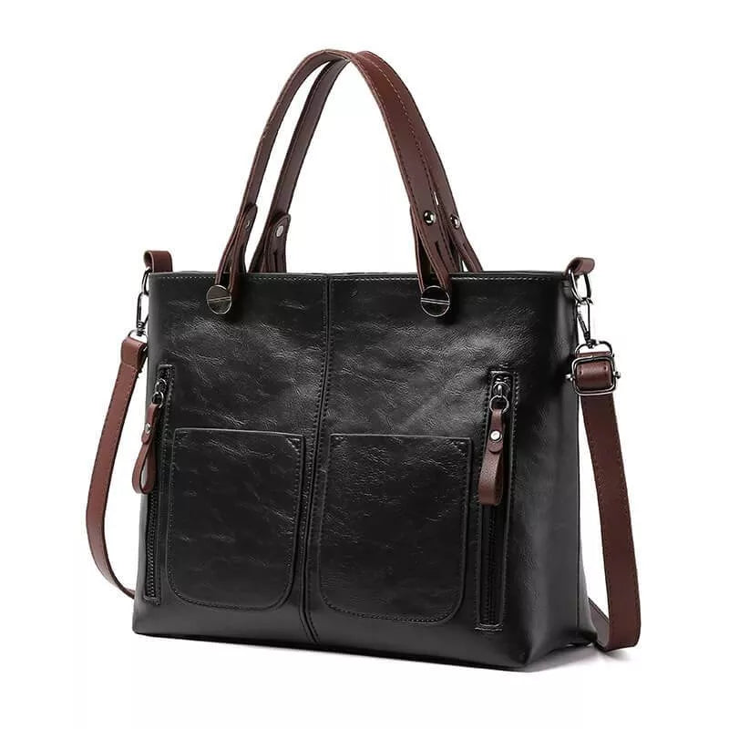 Maelis™ - Stylish Leather Shoulder Bag - Eliza-Warszawa