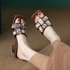 Maren Sculpted Heel Slide Sandals - Eliza-Warszawa