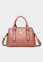 Maria™ – Burgundy Double Handle Handbag - Eliza-Warszawa