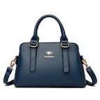 Maria™ – Burgundy Double Handle Handbag - Eliza-Warszawa