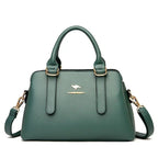 Maria™ – Burgundy Double Handle Handbag - Eliza-Warszawa