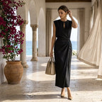 Maria | Elegant Midi Dress - Eliza-Warszawa