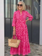 Marielle | Midi Dress with Buttons - Eliza-Warszawa