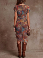 Martina | Midi dress bohemian style - Eliza-Warszawa