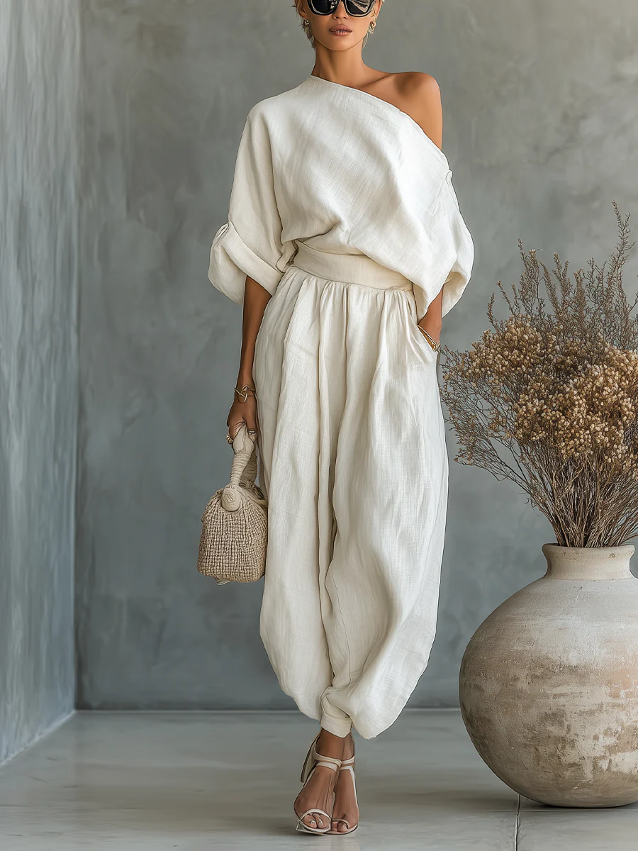 Mila™ | Off-shoulder 2-piece set - Eliza-Warszawa