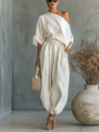 Mila™ | Off-shoulder 2-piece set - Eliza-Warszawa