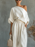 Mila™ | Off-shoulder 2-piece set - Eliza-Warszawa