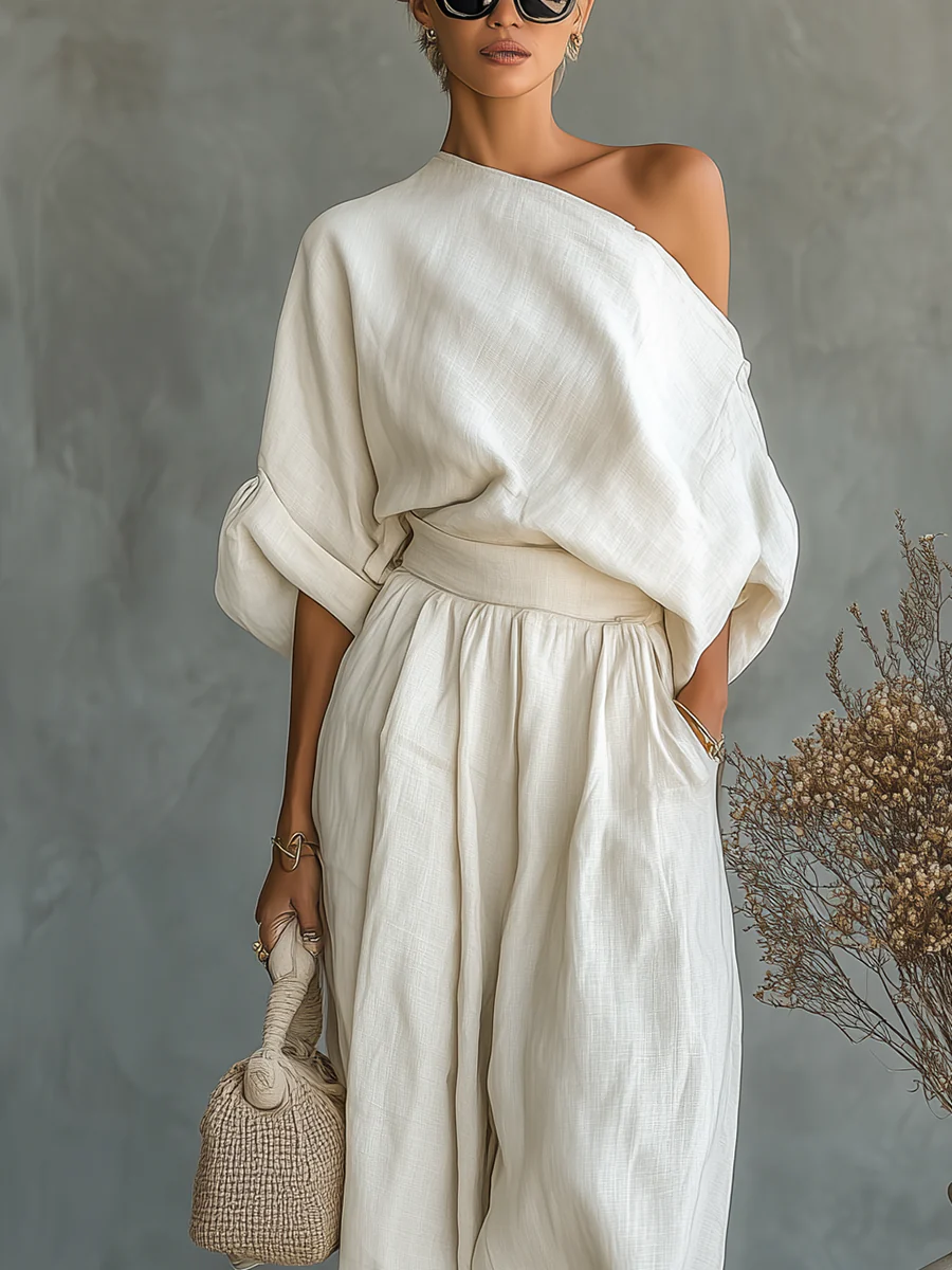 Mila™ | Off-shoulder 2-piece set - Eliza-Warszawa