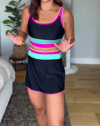 Myra™ | Elegant Three-Piece Color Block Swimsuit - Eliza-Warszawa