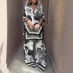 Navia™ | Relaxed V-Neck Two-Piece Set - Eliza-Warszawa