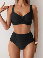 Nicoletta | Bandeau Bikini with Gathered Fabric - Eliza-Warszawa