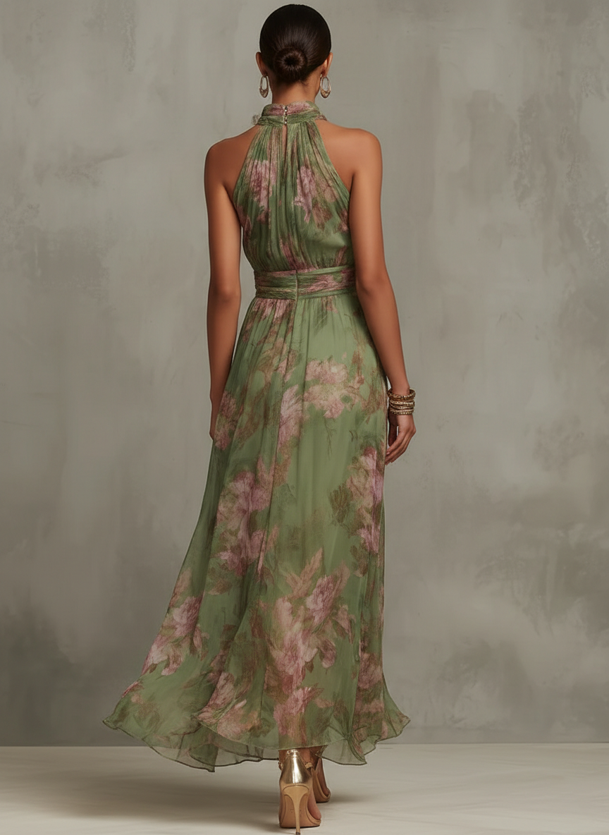 Nora | Elegant Floral Dress - Eliza-Warszawa