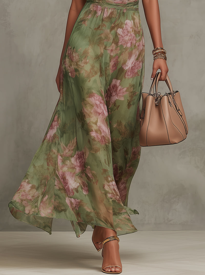 Nora | Elegant Floral Dress - Eliza-Warszawa