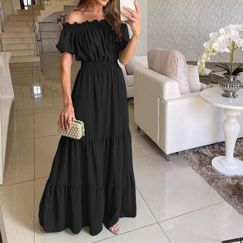 Lara™ | Off Shoulder Flowing Maxi Dress - Eliza-Warszawa