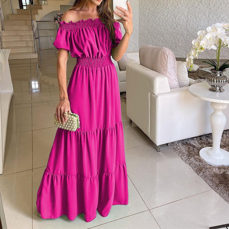 Lara™ | Off Shoulder Flowing Maxi Dress - Eliza-Warszawa