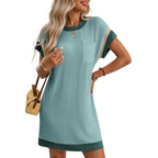 Olivia | Lightweight Ribbed Flattering Fit Summer Dress - Eliza-Warszawa