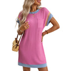 Olivia | Lightweight Ribbed Flattering Fit Summer Dress - Eliza-Warszawa