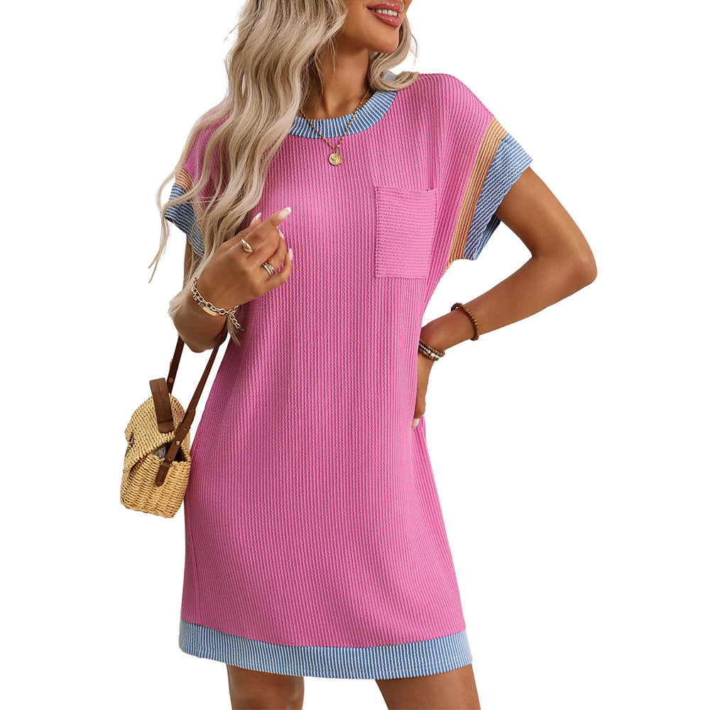 Olivia | Lightweight Ribbed Flattering Fit Summer Dress - Eliza-Warszawa
