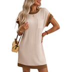 Olivia | Lightweight Ribbed Flattering Fit Summer Dress - Eliza-Warszawa