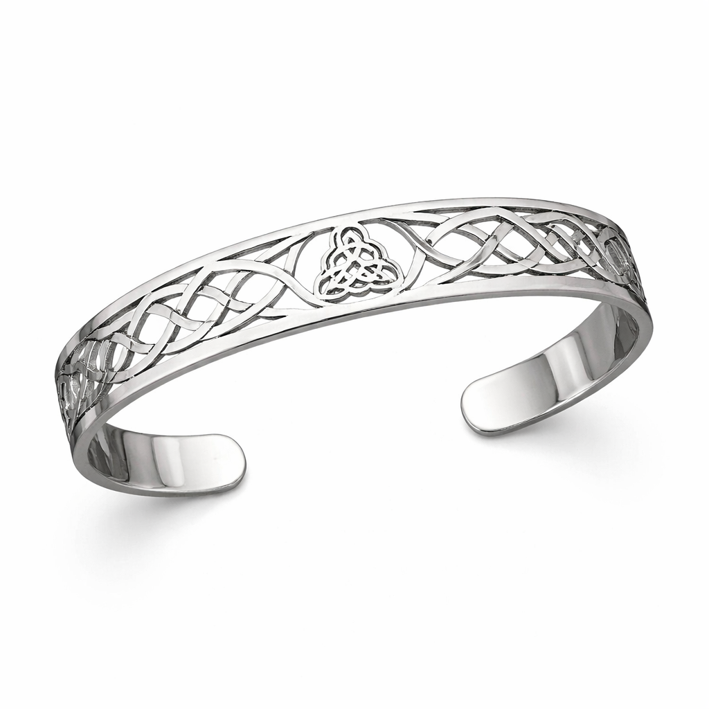 Open Silver Cuff Bracelet