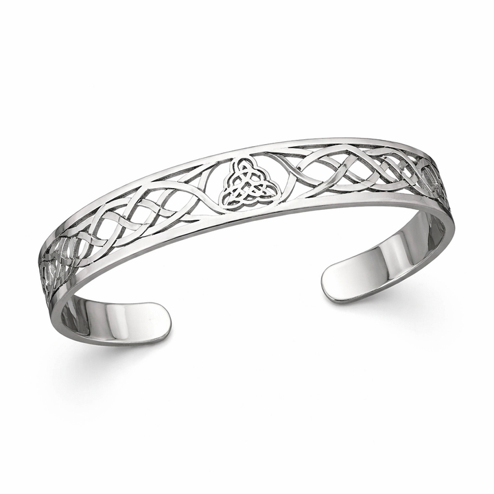 Open Silver Cuff Bracelet