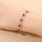 Ophelyra Garnetelle Bracelet | White Gold - Eliza-Warszawa