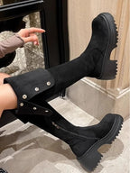Over the knee boots brown long boots knight boots - Eliza-Warszawa