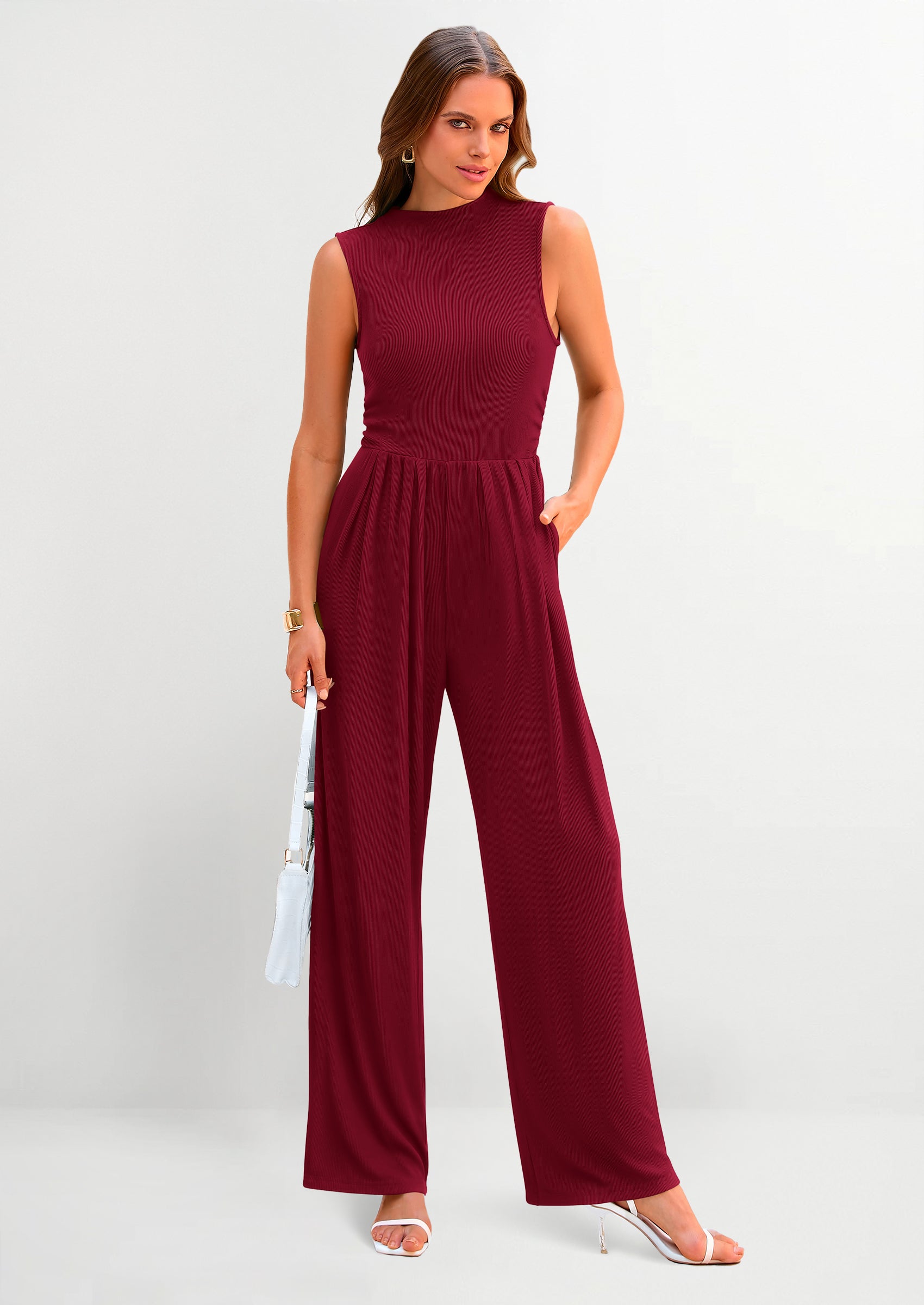 Susan | Sleeveless one-piece jumpsuit - Eliza-Warszawa