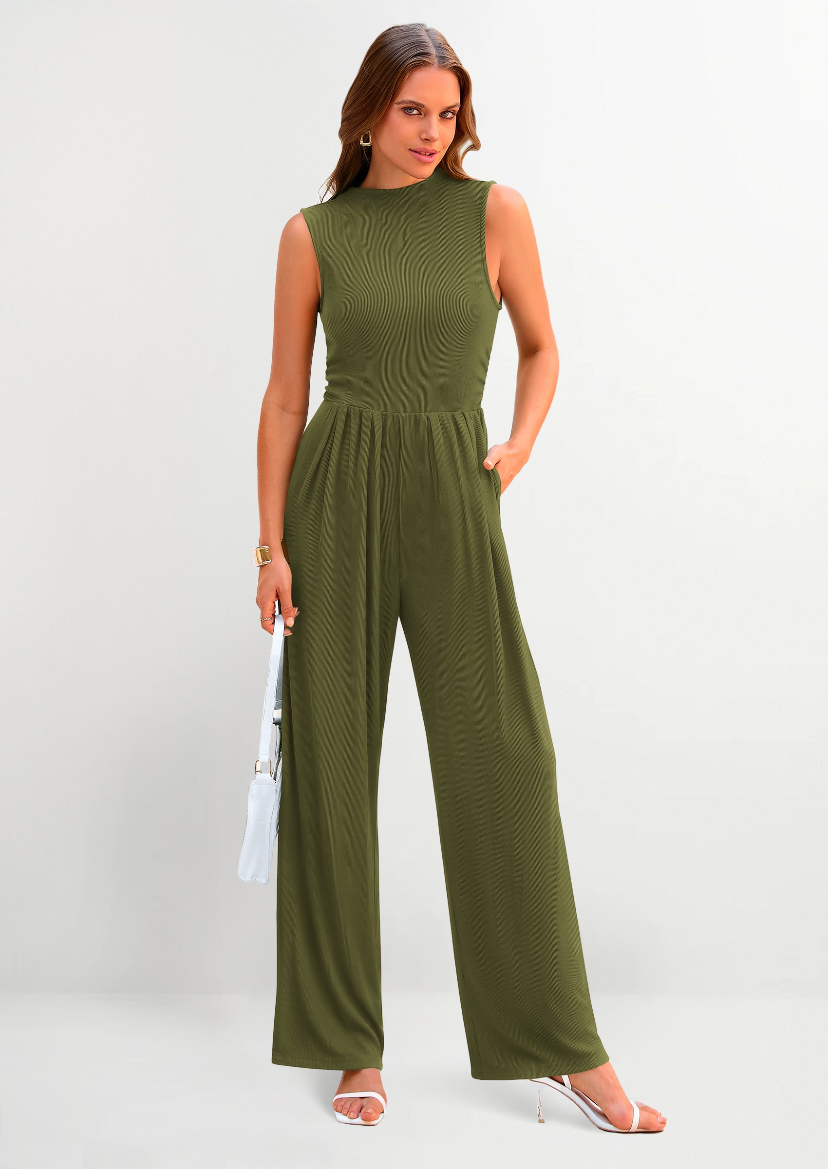 Susan | Sleeveless one-piece jumpsuit - Eliza-Warszawa