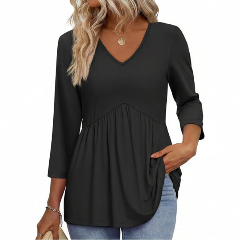 Paloma™ | Flowy 3/4 Sleeve Blouse - Eliza-Warszawa