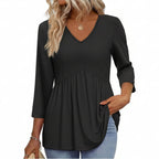 Paloma™ | Flowy 3/4 Sleeve Blouse - Eliza-Warszawa