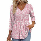 Paloma™ | Flowy 3/4 Sleeve Blouse - Eliza-Warszawa