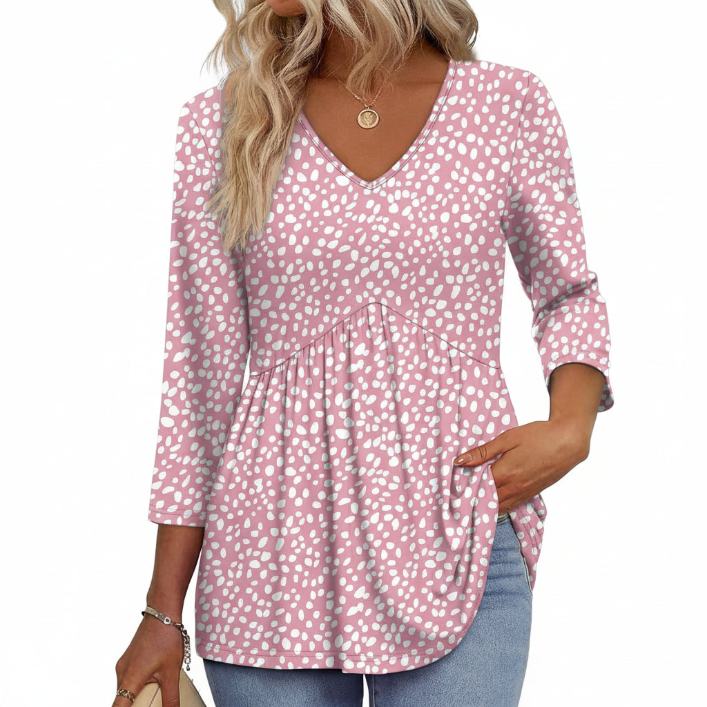 Paloma™ | Flowy 3/4 Sleeve Blouse - Eliza-Warszawa