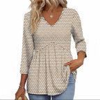 Paloma™ | Flowy 3/4 Sleeve Blouse - Eliza-Warszawa
