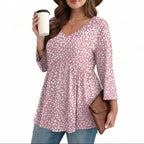 Paloma™ | Flowy 3/4 Sleeve Blouse - Eliza-Warszawa