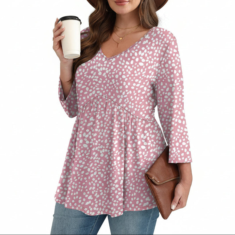 Paloma™ | Flowy 3/4 Sleeve Blouse - Eliza-Warszawa
