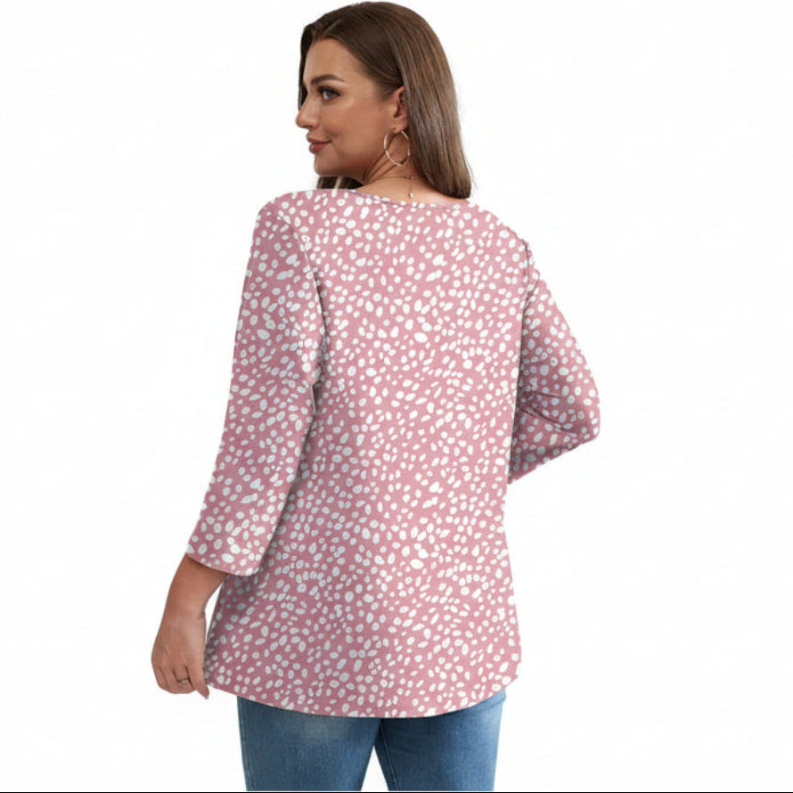 Paloma™ | Flowy 3/4 Sleeve Blouse - Eliza-Warszawa