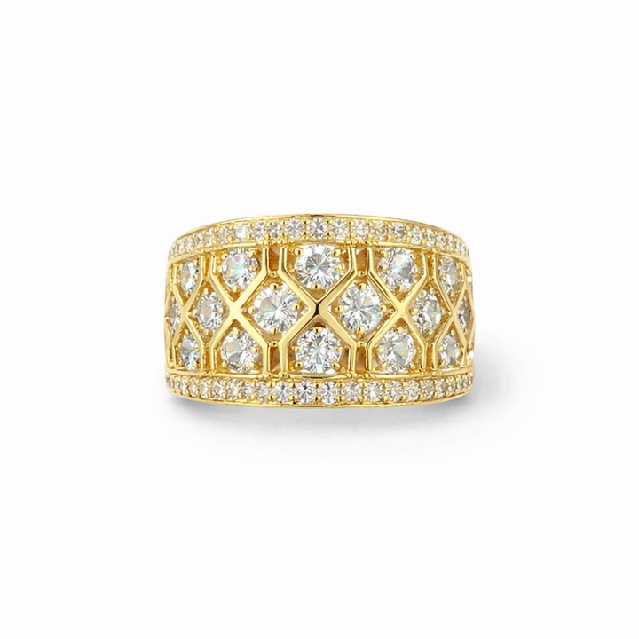 Radiant Gold Sparkle Ring